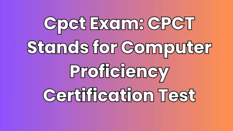Cpct Exam