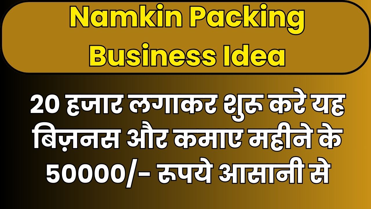Namkin Packing Business Idea