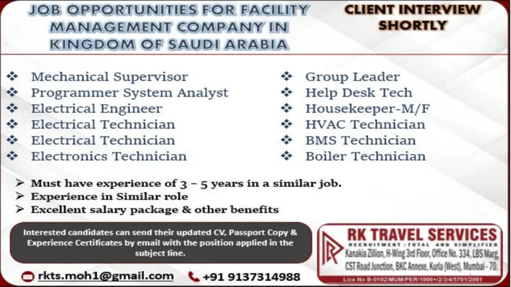 1703510267835 JOBS AVAILABLE FOR FACILITY MANAGEMENT COMPANY IN THE SAUDI ARABIA 