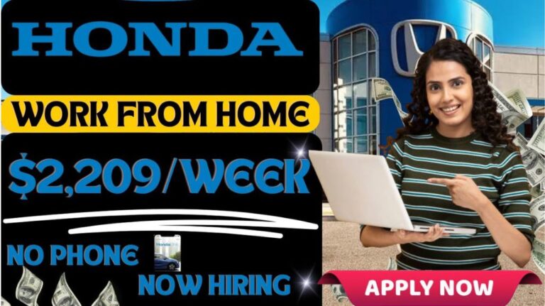 Honda Work From Home Job