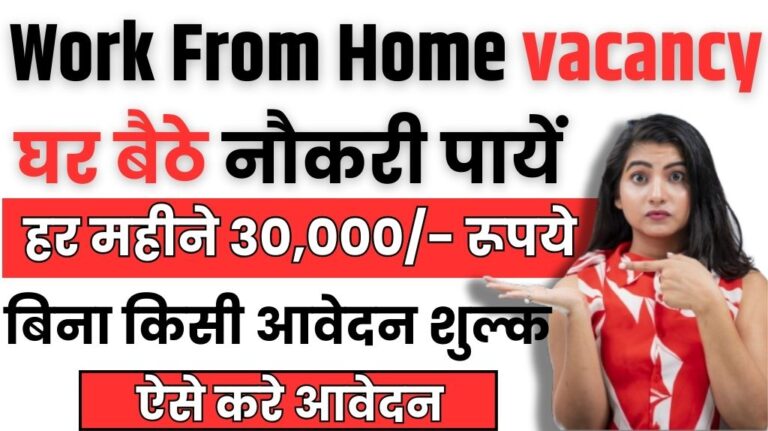 Work From Home Vacancy 2024