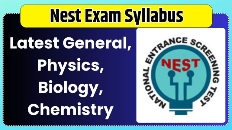Nest Exam Syllabus