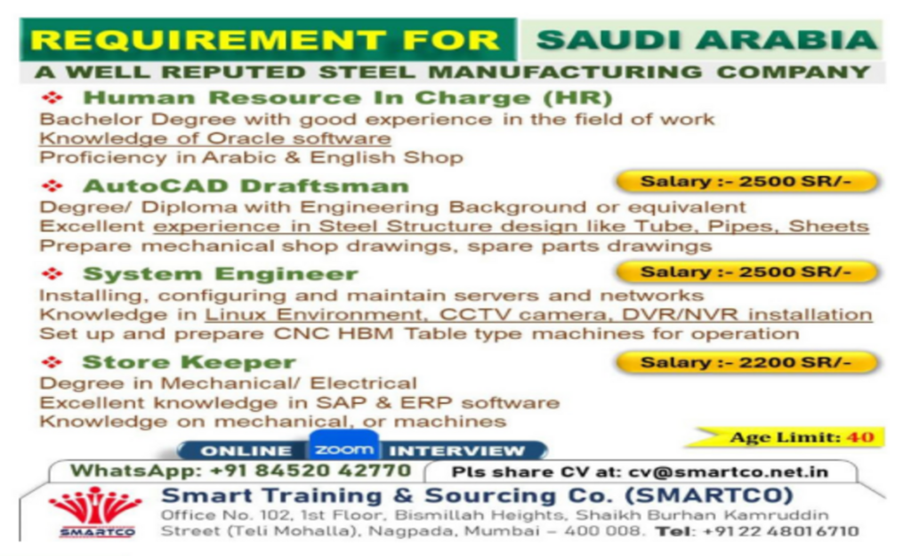 Employment Opportunities in Saudi Arabia